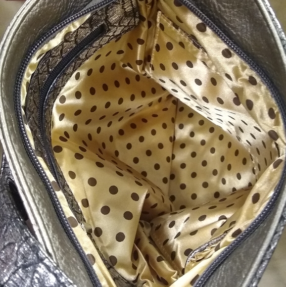 Pewter Rhinestone Studded Fashion Crossbody Sling - Picture 7 of 8